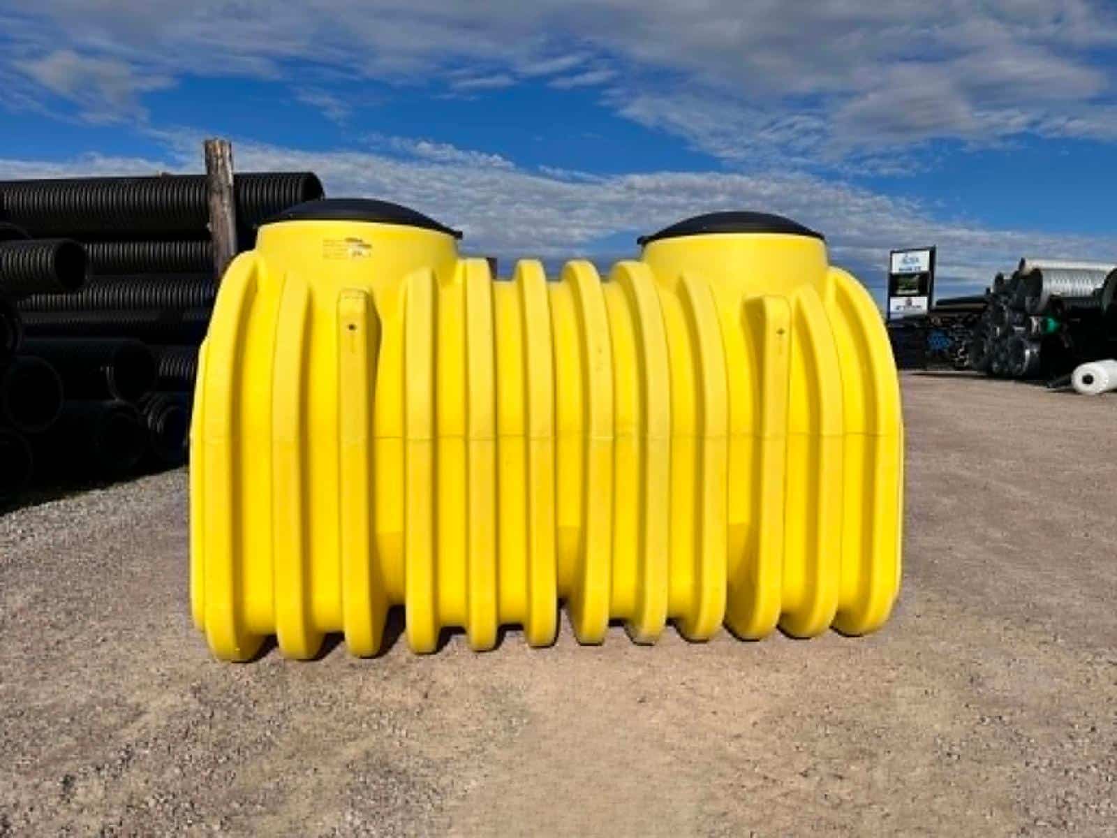 Dual Compartment Poly Septic Tank Front